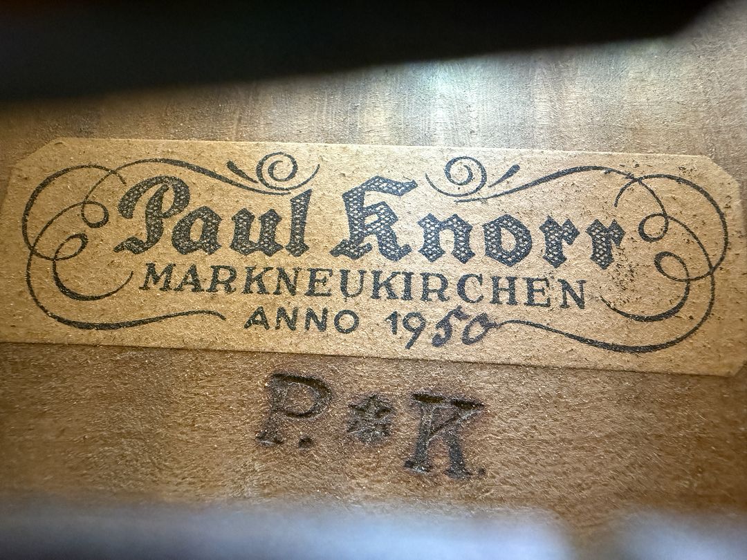 Knorr Paul - Markneukirchen Anno 1950 - G-809